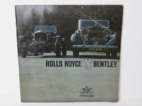 Rolls Royce and Bentley 60th Anniversary Pagent Goodwood 1964 programme,