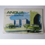 A 1964 edition 'The new Anglia range owners handbook'.