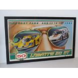 Labatt's 50GT 1982 print in frame measuring approx 72 x 44.5cm overall.
