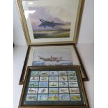 Two framed and glazed military aircraft prints,