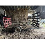 Two wheel bale trailer 13’ x 6’ a/f