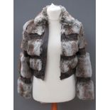 Roberto Celli; a contemporary faux fur jacket size S, approx measurements; 34" chest,