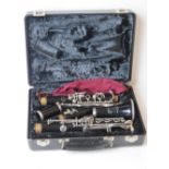 A Bundy Resonite clarinet in case
