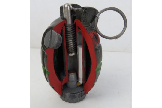 An inert resin No.36 Mills cutaway grenade. - Image 2 of 4