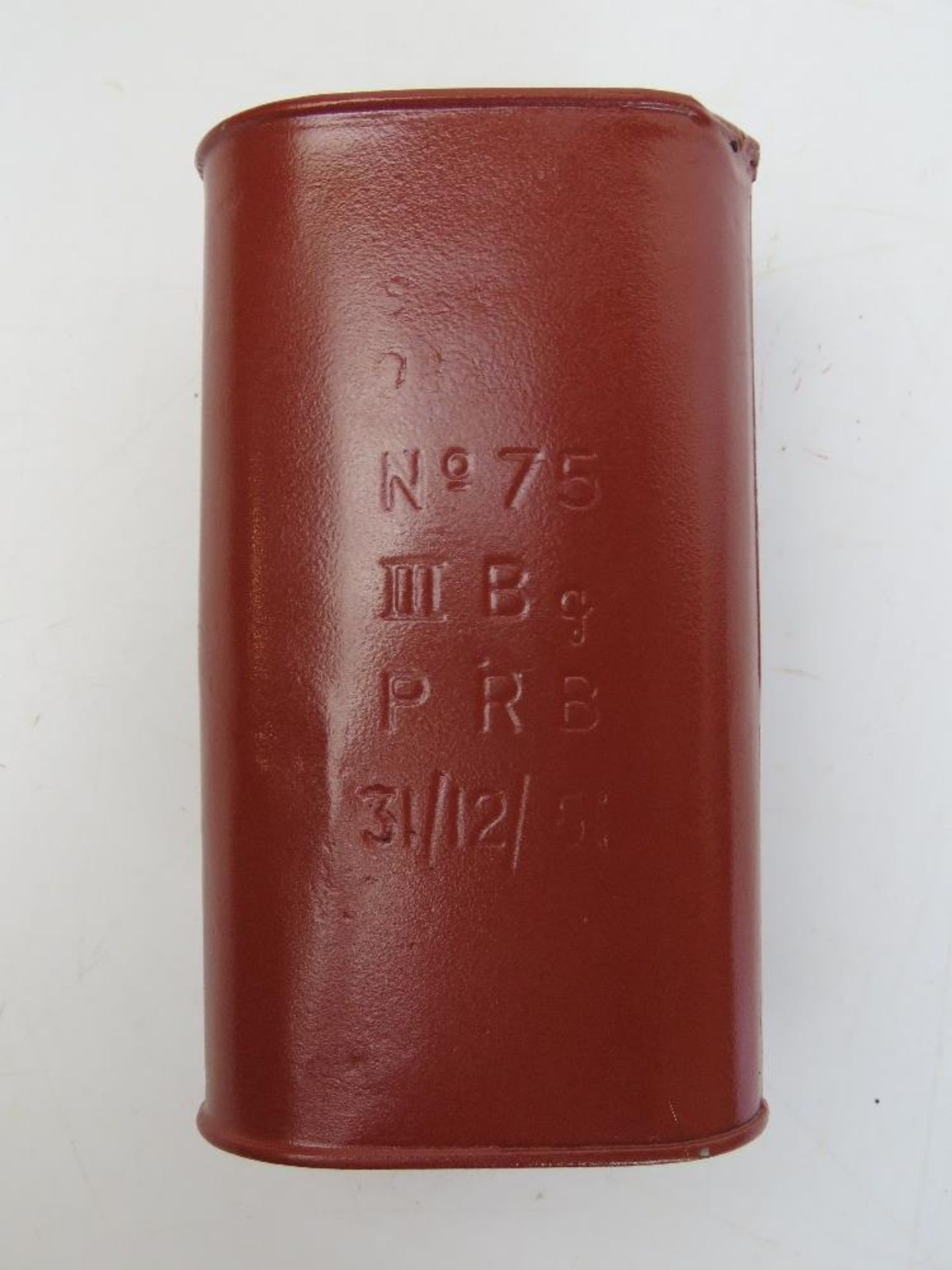 An inert British No.75 grenade dated 1951.