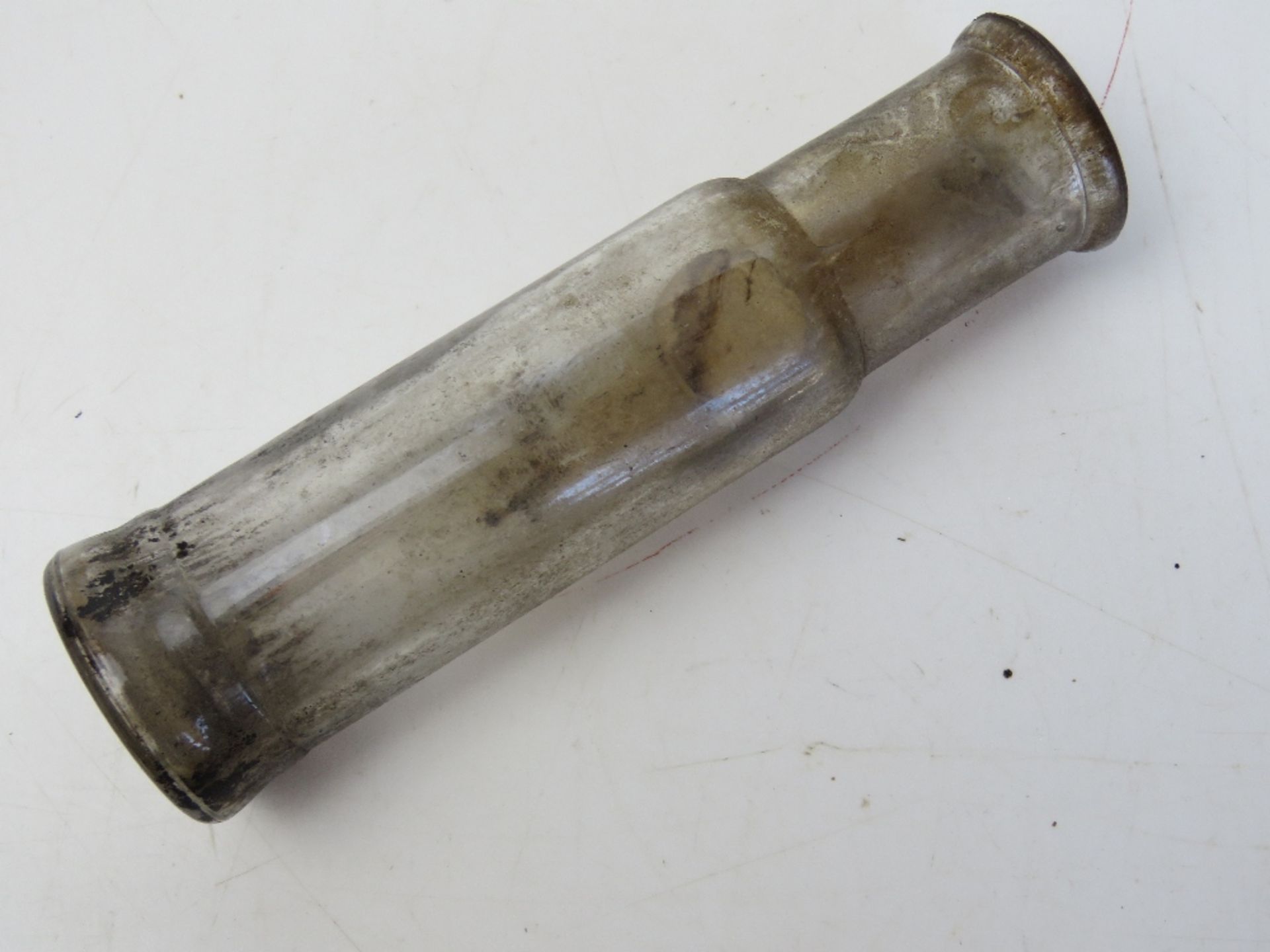 An inert WWI French Glass incendiary grenade includes Cork Stopper, - Image 2 of 2