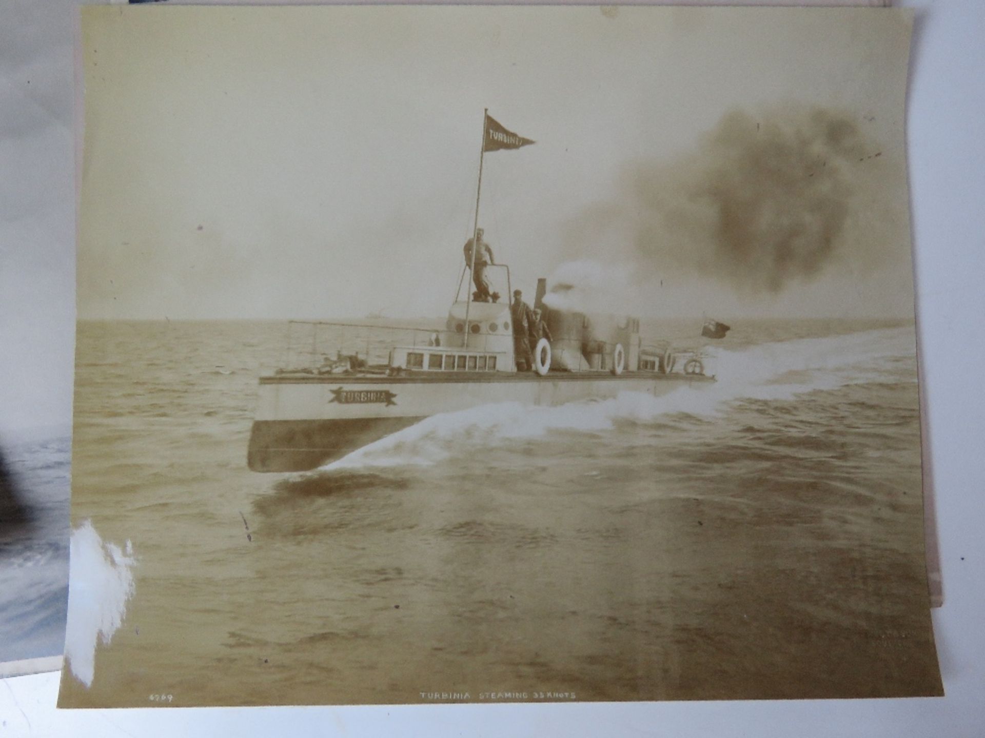 A quantity of assorted military ship photographic prints, blueprints, etc. - Image 5 of 10