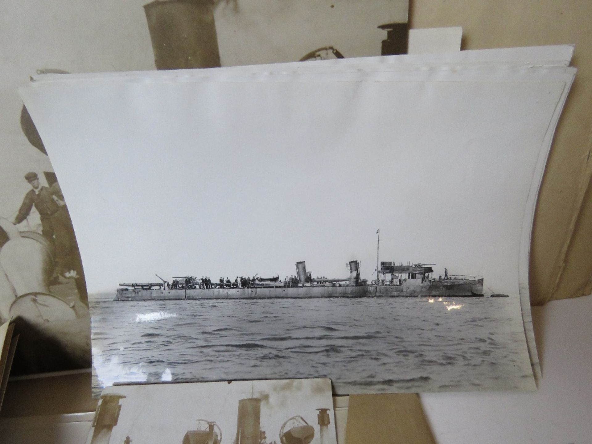 A quantity of assorted military ship photographic prints, blueprints, etc. - Image 4 of 10