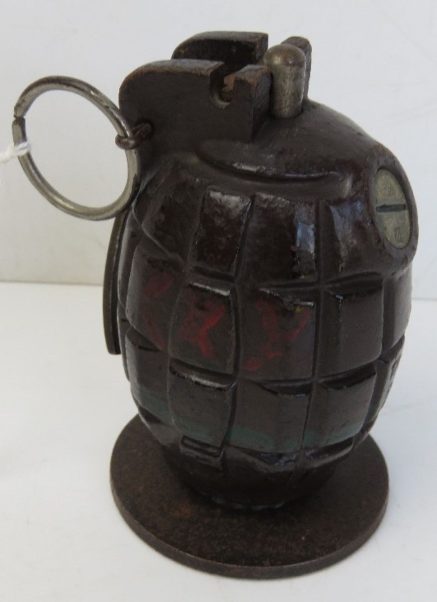 An inert WWII No.36 Mills rifle grenade, dated 8/40 on the base, and 1944 within.