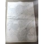 A Naval chart of Menai Strait surveyed by Staff Commander W.E.