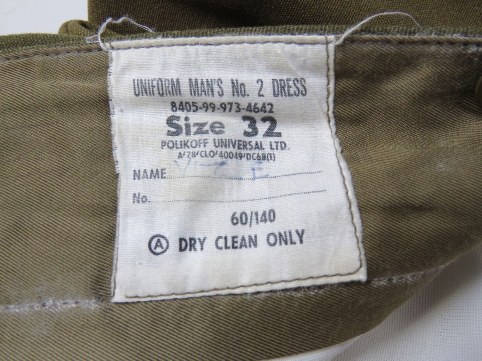 Four pairs of British Army dress No 2 trousers a/f. - Image 2 of 2