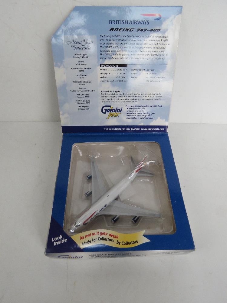 A Gemini Jets die cast scale model Boein