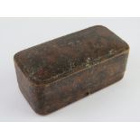 A vintage watch box for H L Brown Son Ltd, 65 Market Place Sheffield, and at London, W. 9.5cm wide.