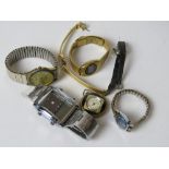 A quantity of vintage watches including Timex and Sekonda. Seven items.
