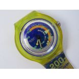 A Swatch 'SCUBA Diving' wrist watch, a/f.