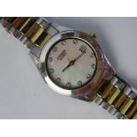 A ladies Citizen wrist watch having mother of pearl dial.