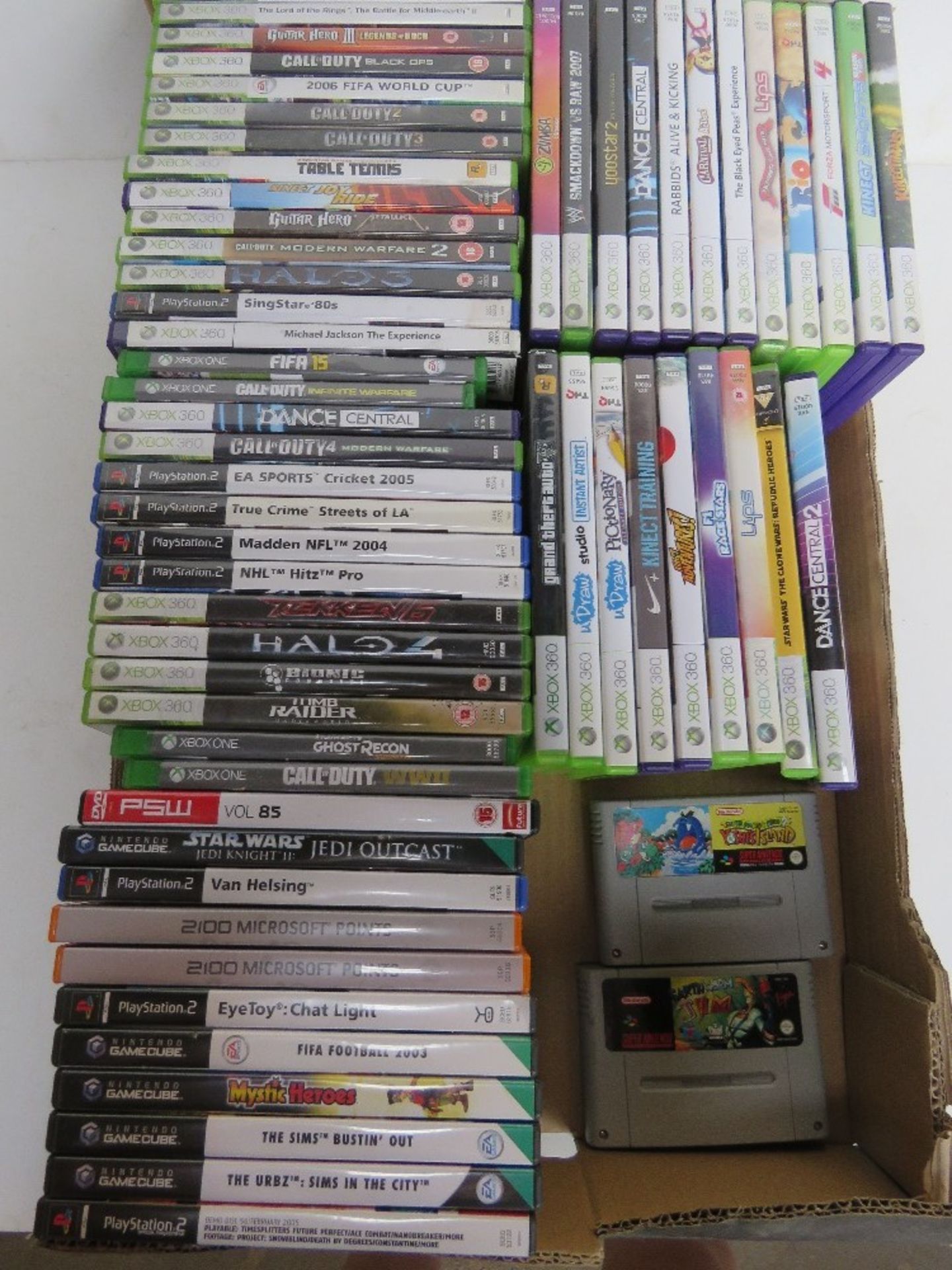 A quantity of video games inc Nintendo Game Cube, XBox One, XBox 360,