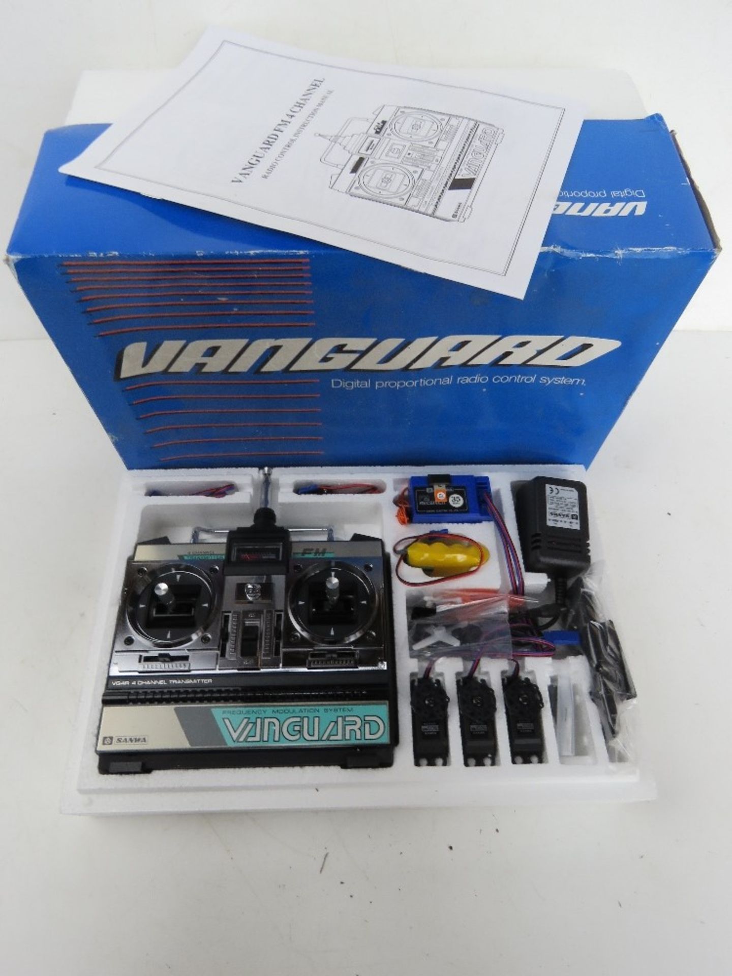 A Vanguard digital proportional radio control system. In original box.