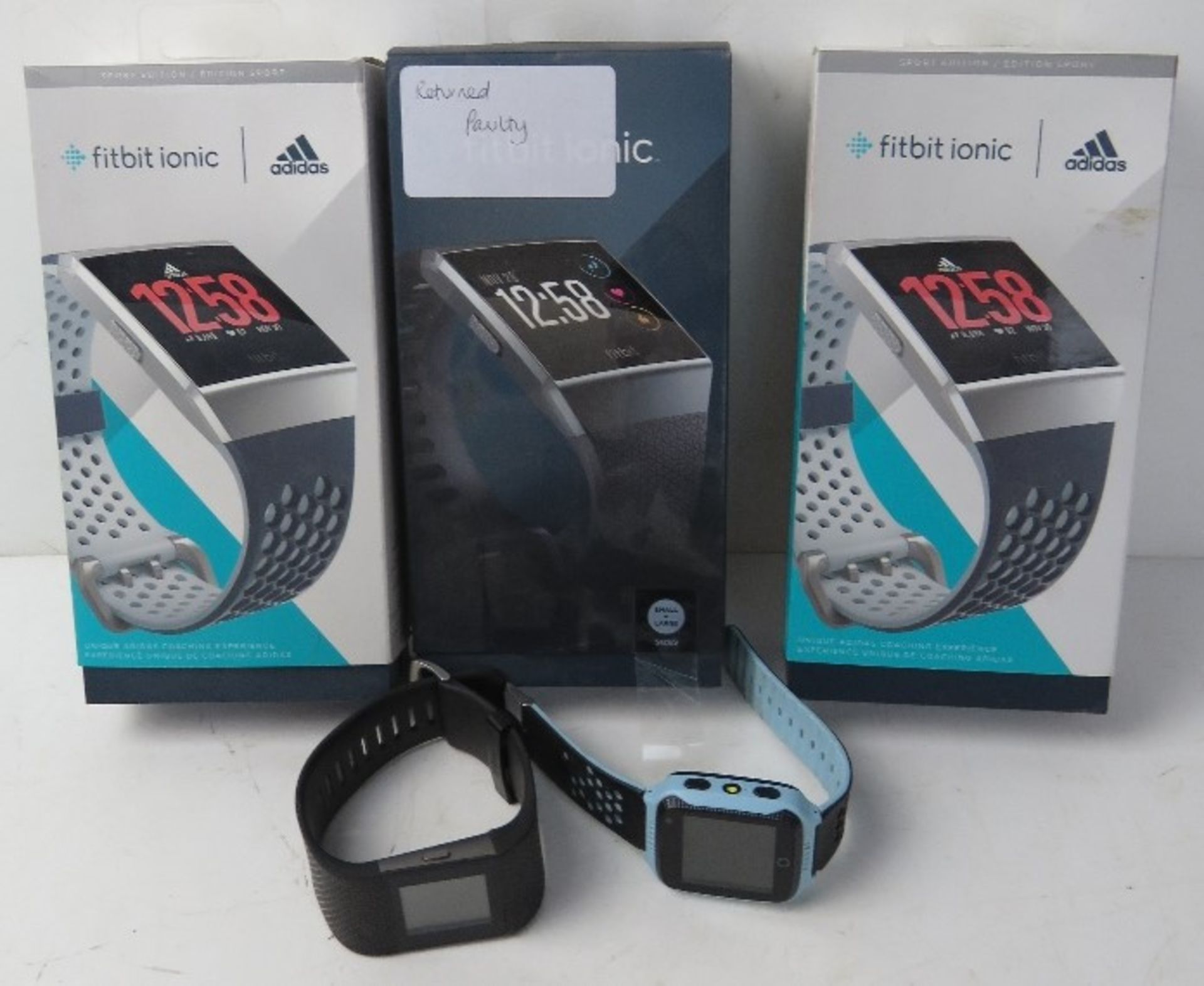 A quantity of Fitbit and other watches, one noted as faulty.