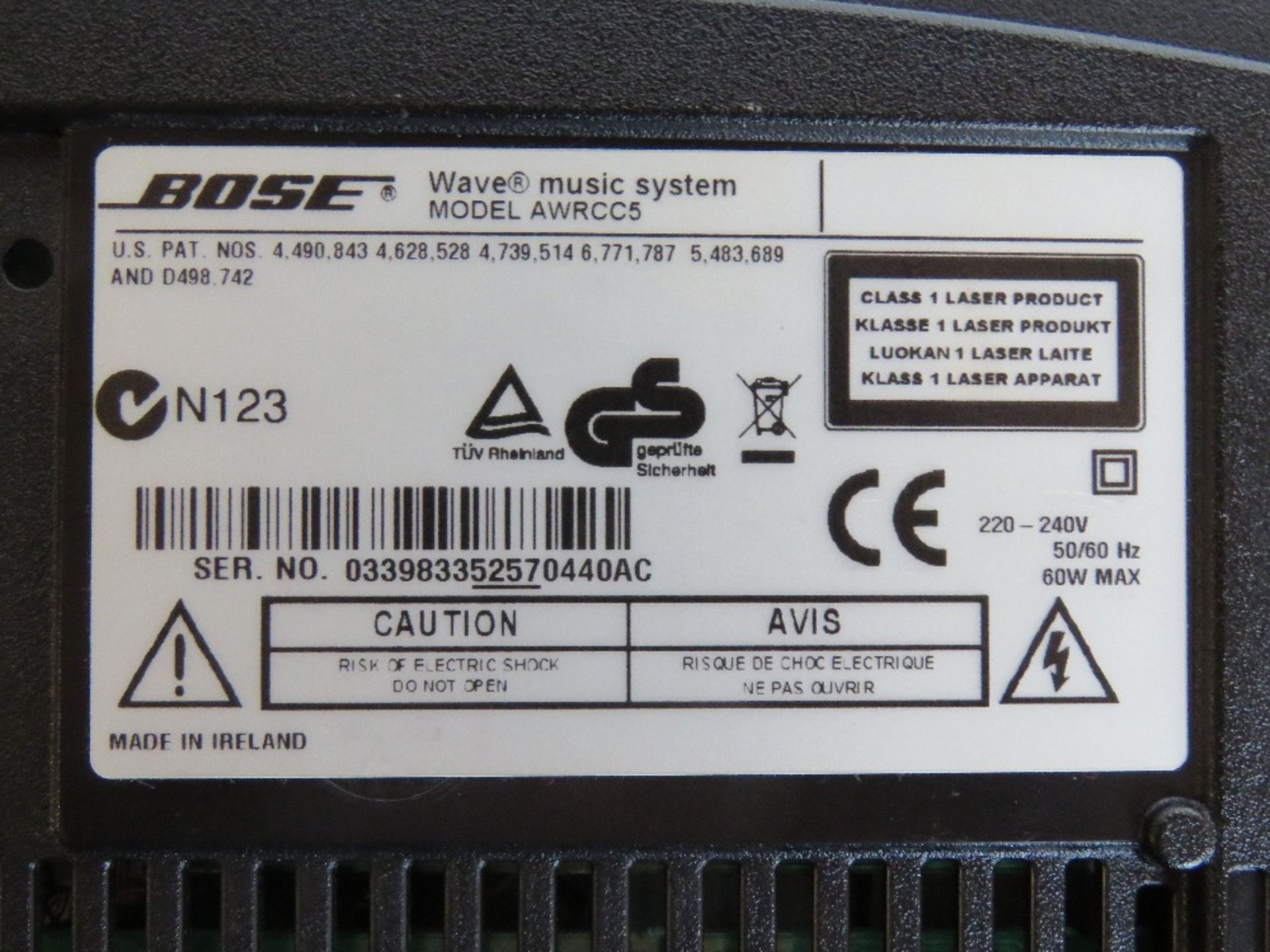 A Bose Wave music system model AWRCC5. - Image 2 of 2