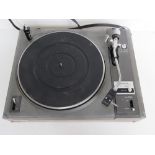 A Pioneer Automatic Return stereo turntable PL=115D, lid deficient.