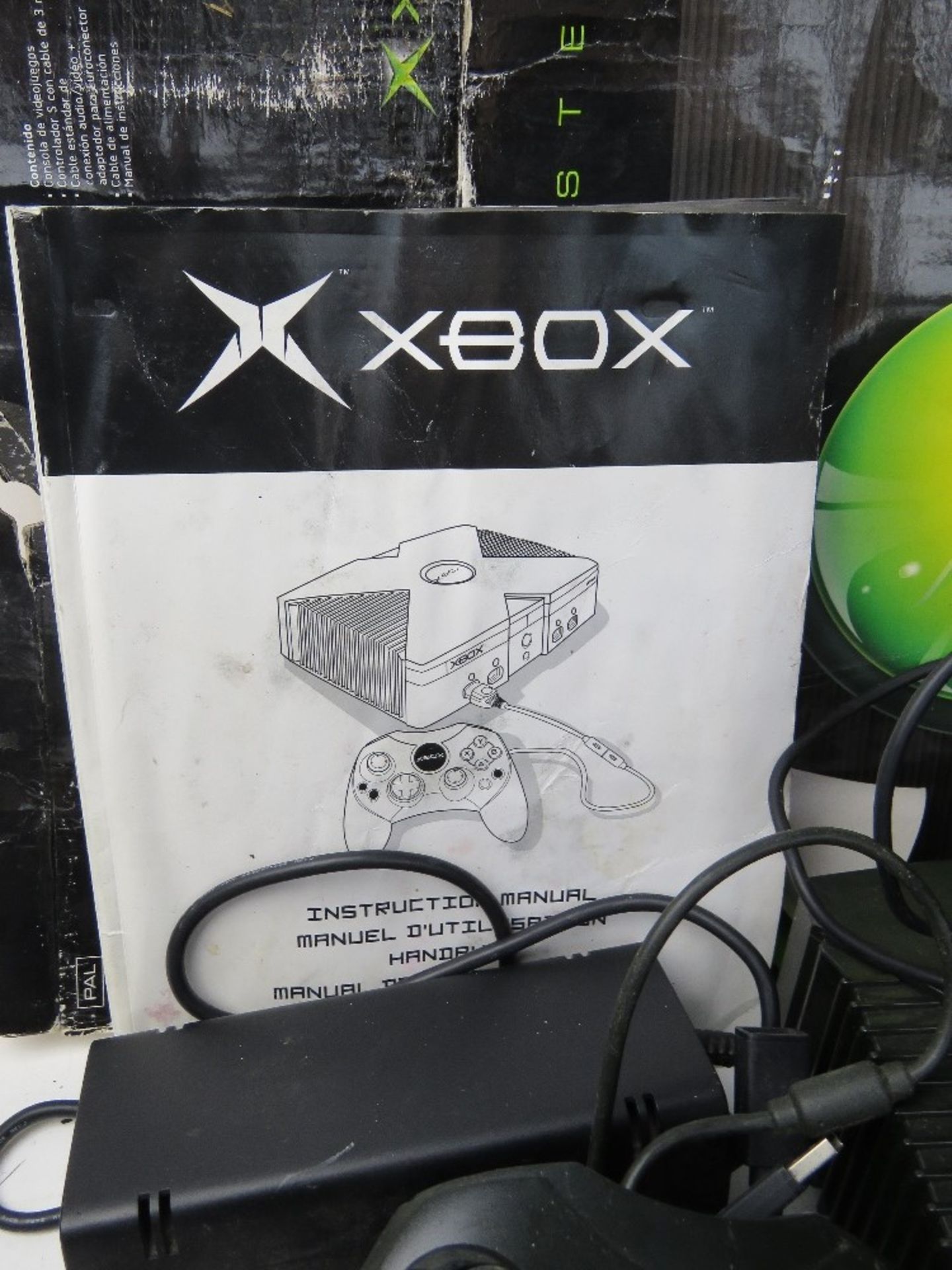 An XBox in original box including instructions, controller and cables, box a/f. - Image 4 of 4