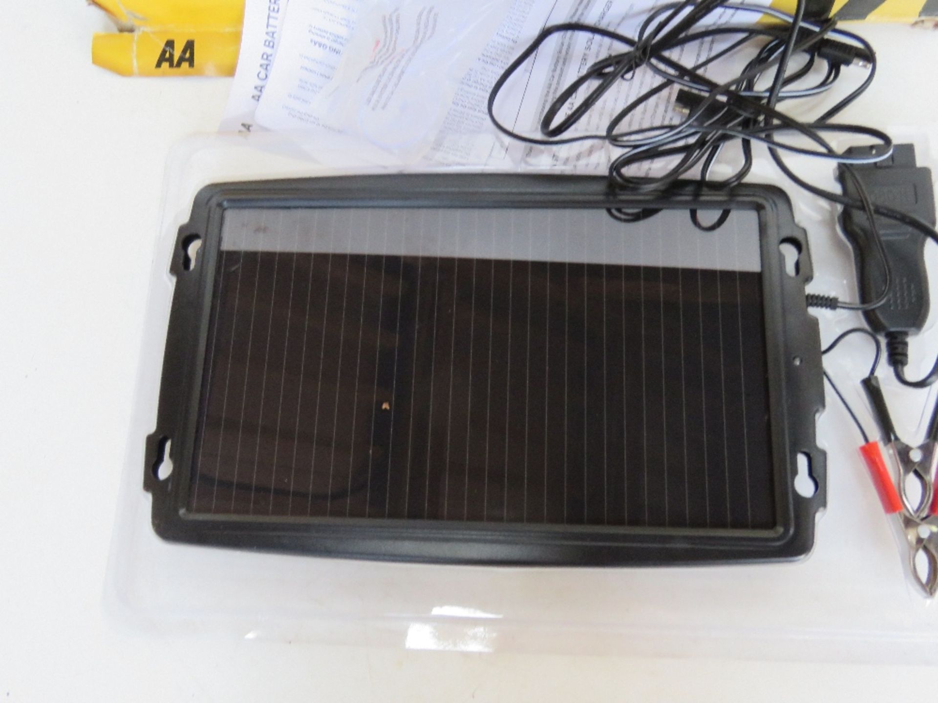 An AA car battery solar charger. In box, box a/f. - Image 2 of 3