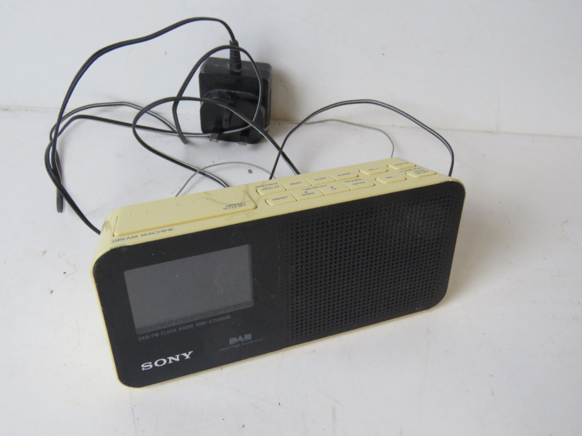 A Sony Dream Machine alarm clock DAB radio.