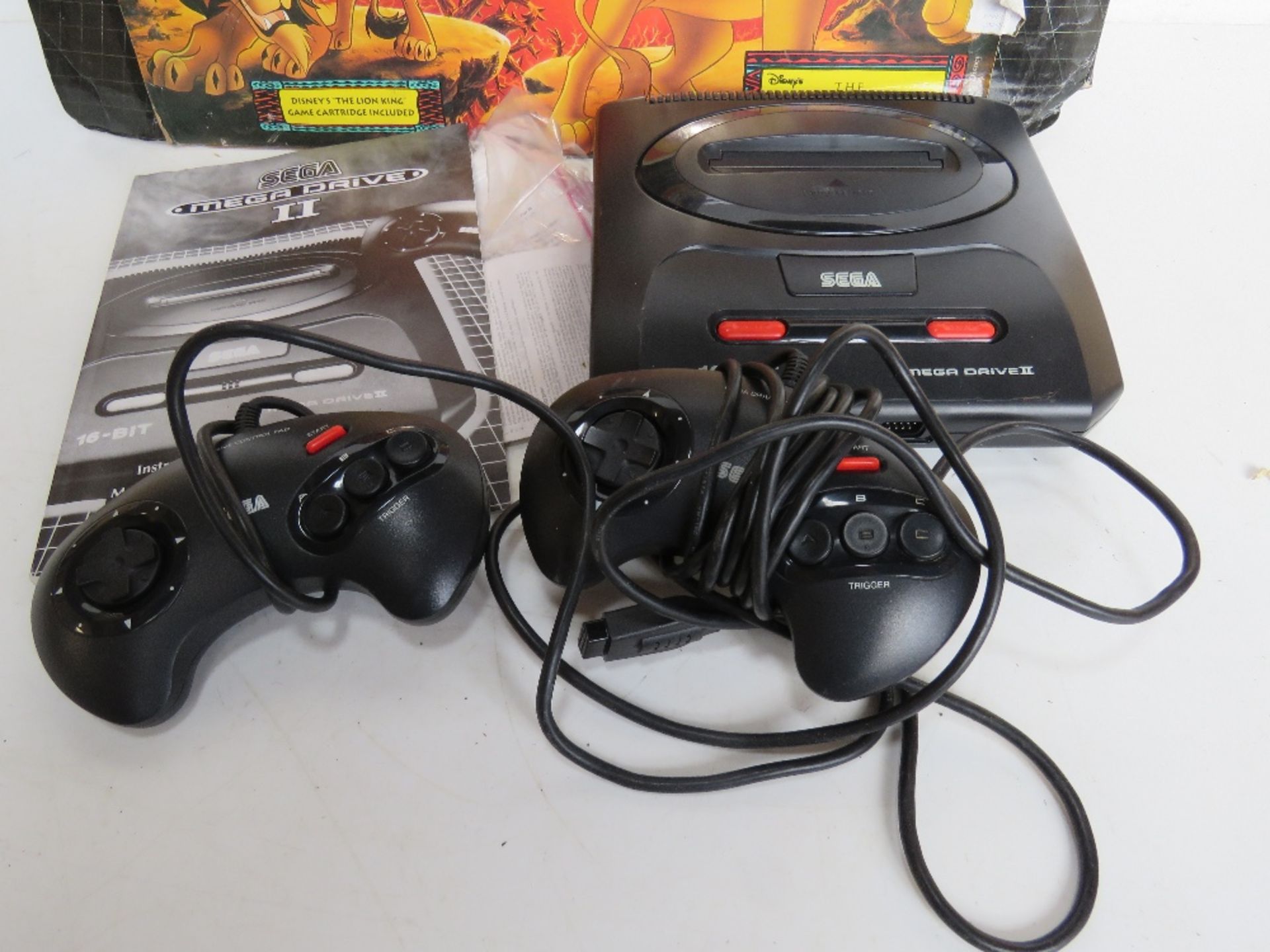 A Sega Megadrive II in Disney Lion King themed box with instructions, - Image 2 of 3