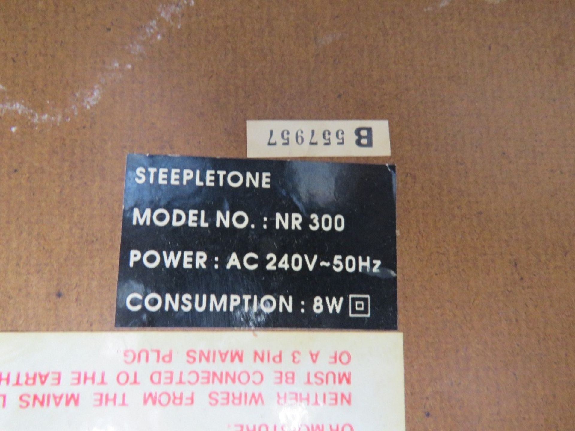 A Steepletone Radio. Disclaimer - all items in this sale are sold as untested without guarantee. - Image 3 of 3