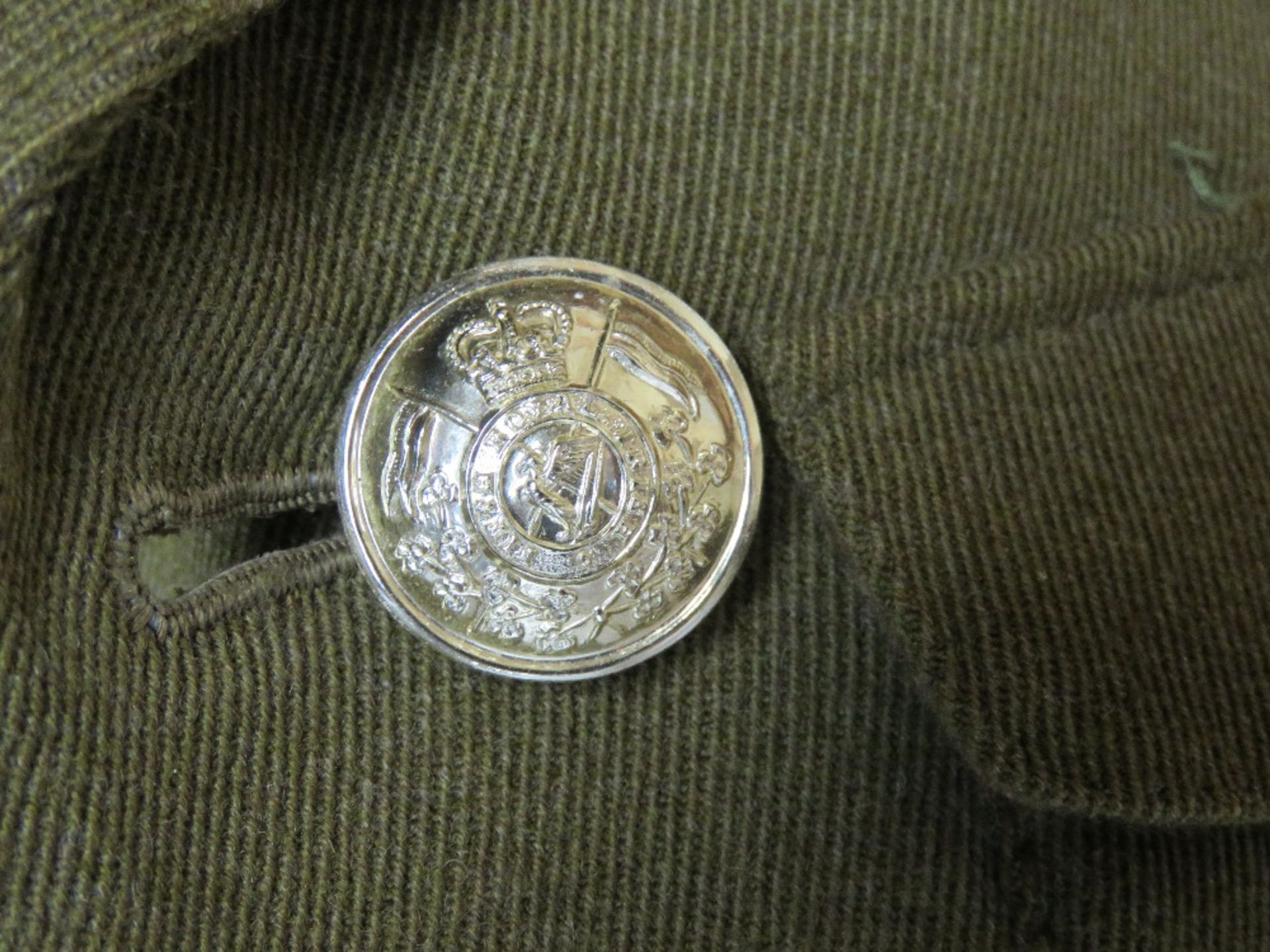 A British Army No 2 dress tunic and trousers, having epaulette badges upon, - Image 2 of 4