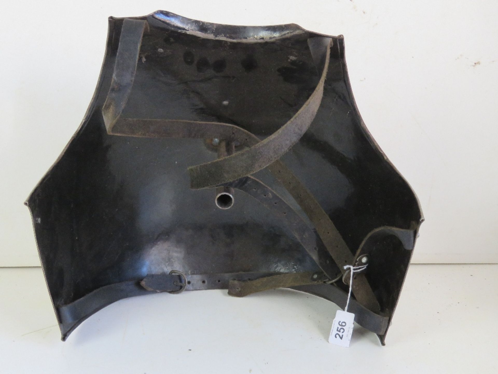 A reproduction civil war front armour plate with straps. For decorative purposes. - Image 2 of 2