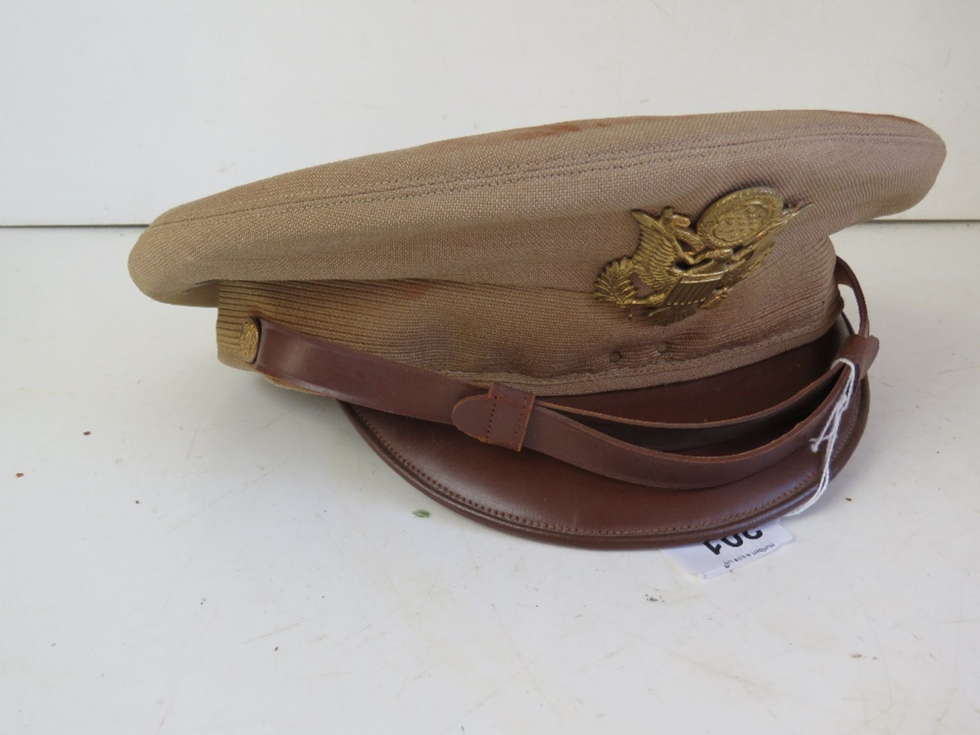 A WWII US Army cap, size 7 ¼.