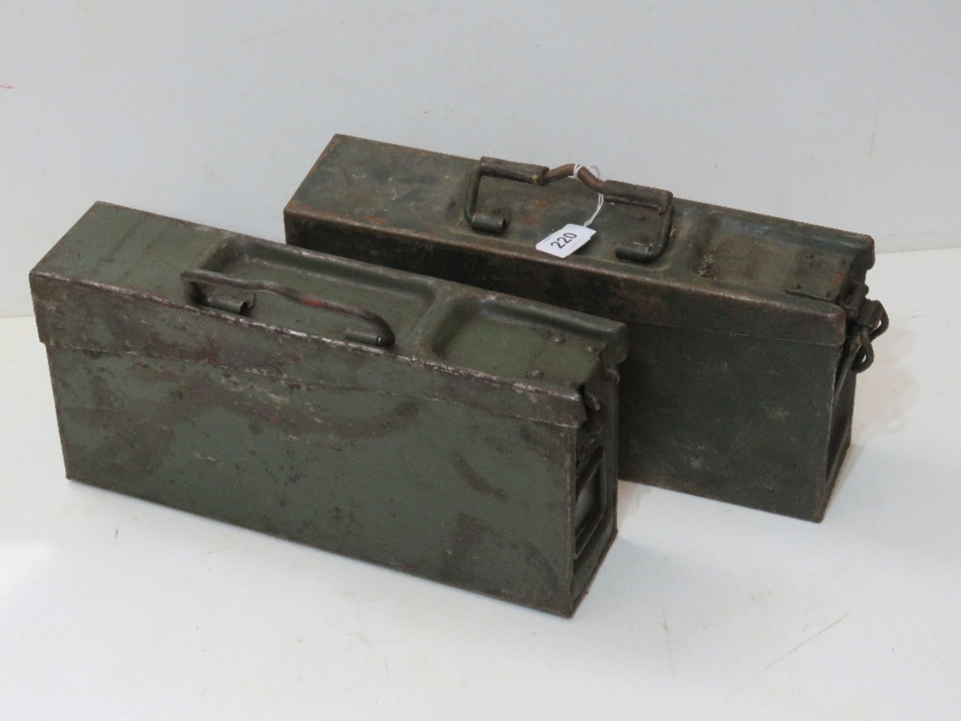 Two German MG42 Ammo tins.