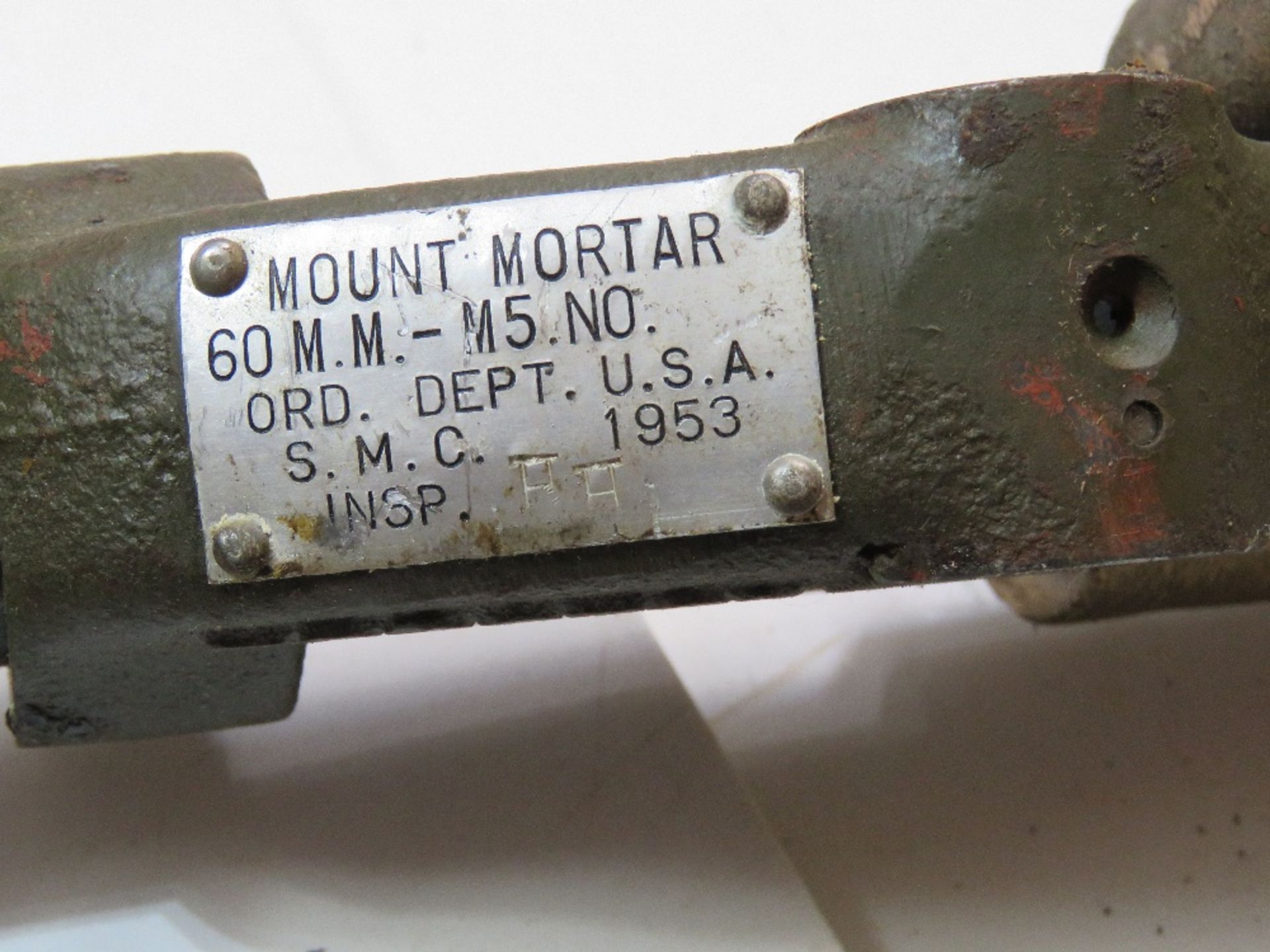 Two US M5 Mortar Mount and sight brackets. - Image 2 of 3