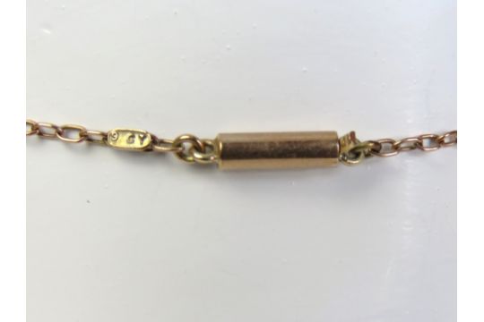 A superb antique cross on 9ct rose gold chain, - Image 6 of 6