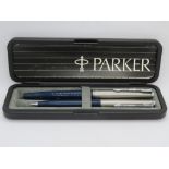 A Parker '45' Classic fountain pen and p