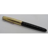 A Parker '51' fountain pen, black with r