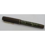 A Parker Victory fountain pen with 14ct
