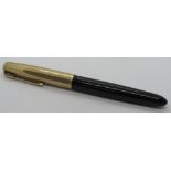 A Parker '51' fountain pen, black with r