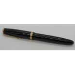 A Parker Duofold fountain pen with 14ct