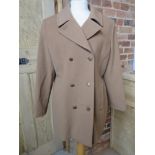 A ladies 80% pure new wool 'dark camel'