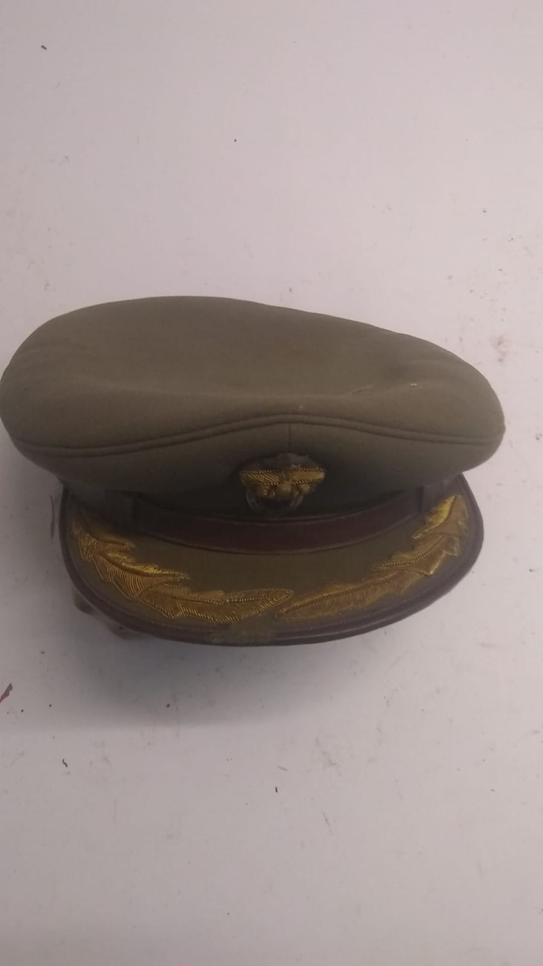 A WWII Greek Offices visor cap.