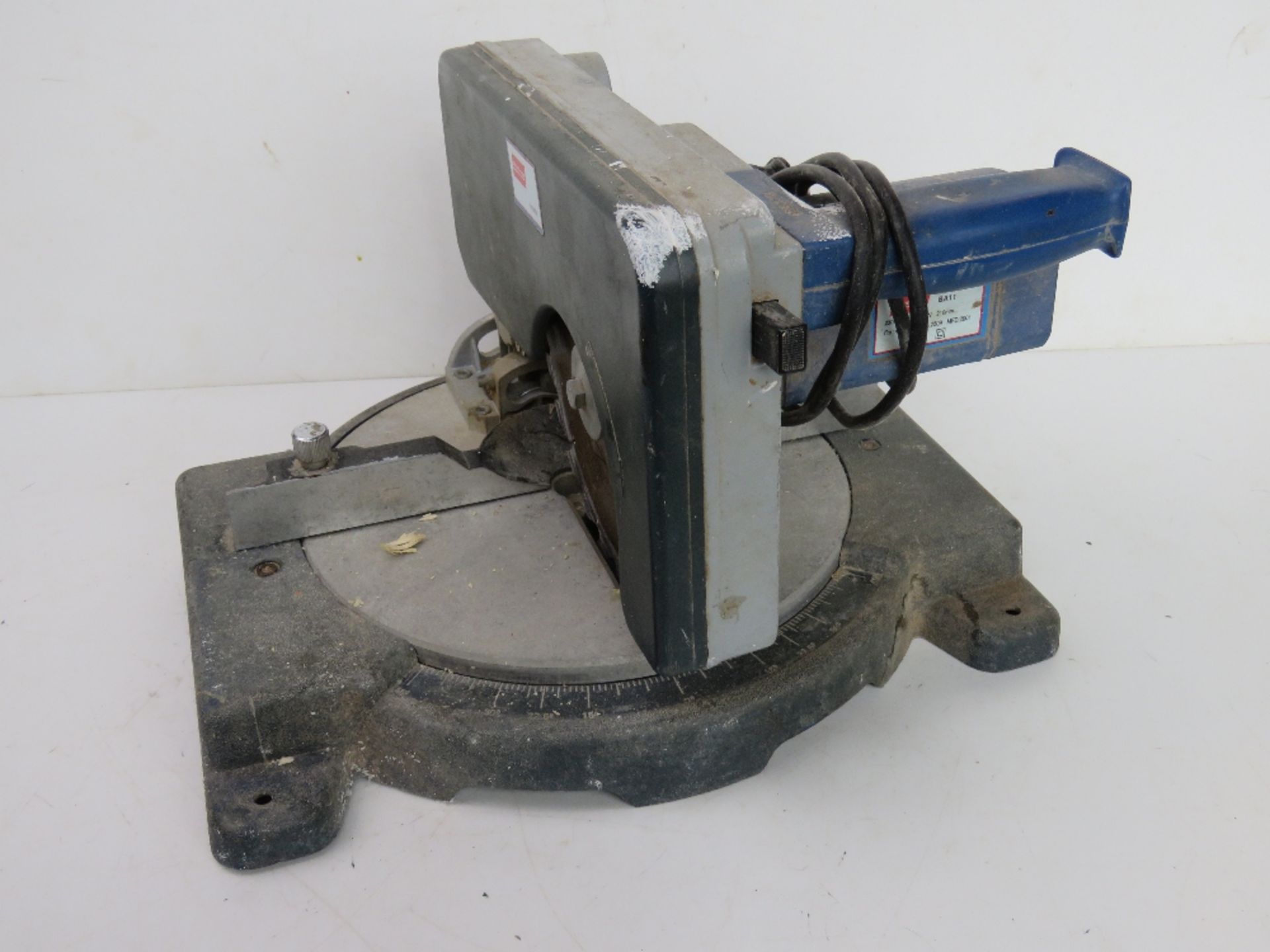 A Challenge 210mm Mitre saw. Collection of this item is from our Lower Boddington Saleroom.