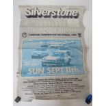 An original Silverstone poster c1970s for the Canon RAC Tourist Trophy organised by the British