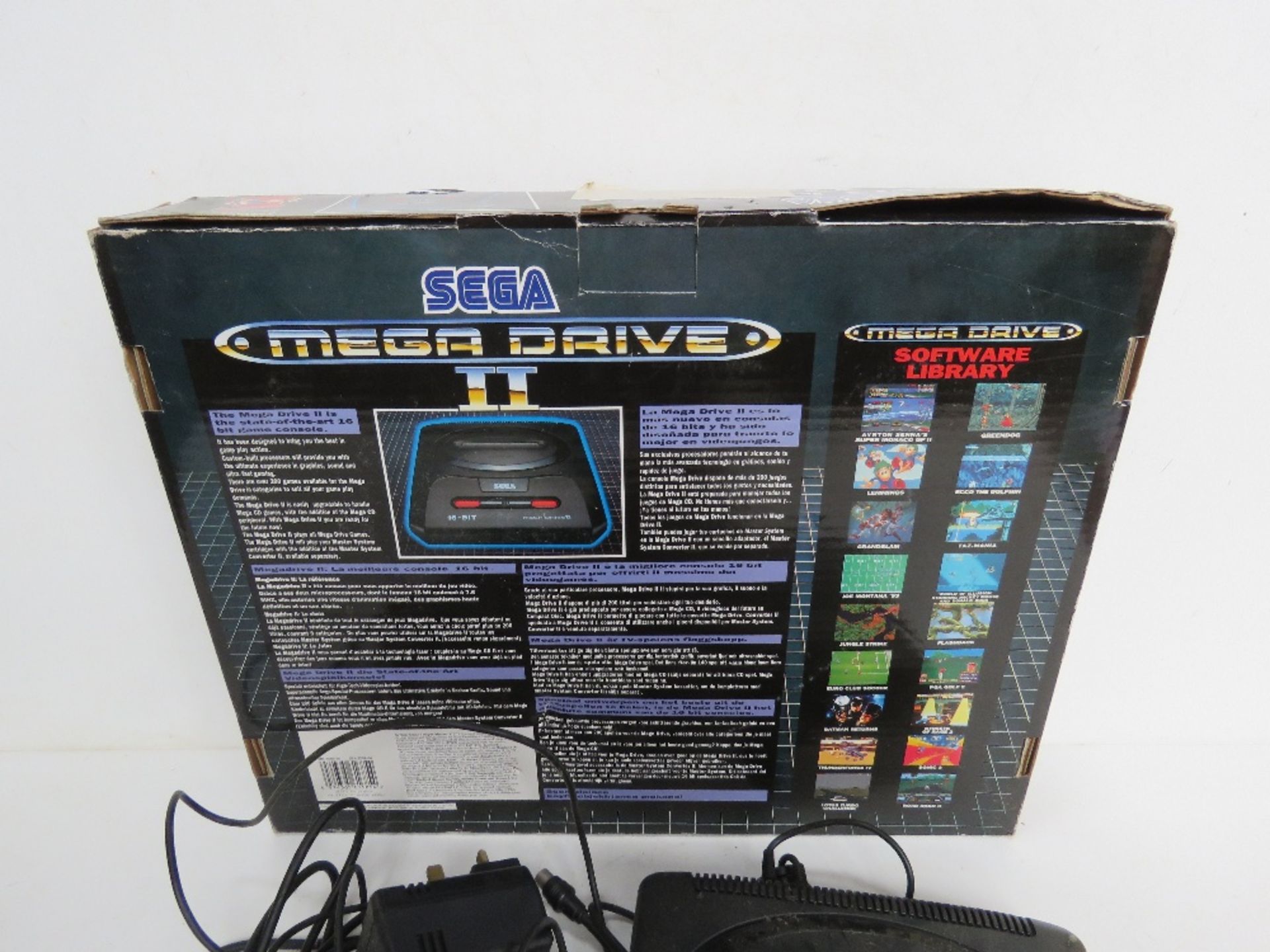 A Sega Mega Drive II console with controllers and cable in original box. - Image 4 of 4