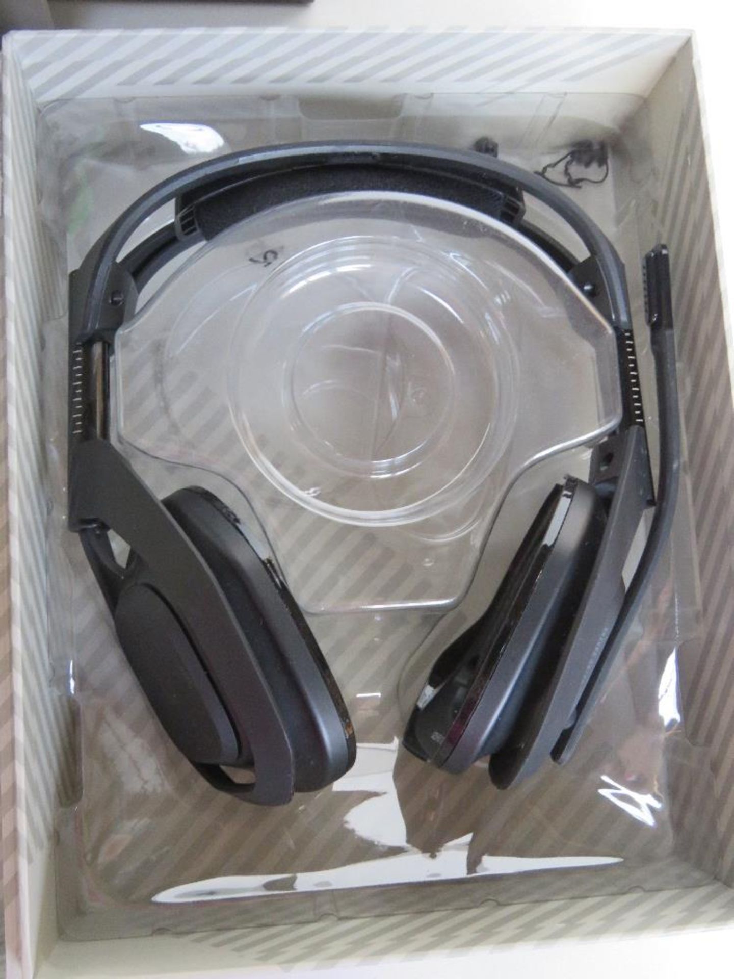 An Astro A50 wireless headset and base station, no pads, in original box, box outer a/f. - Image 2 of 4