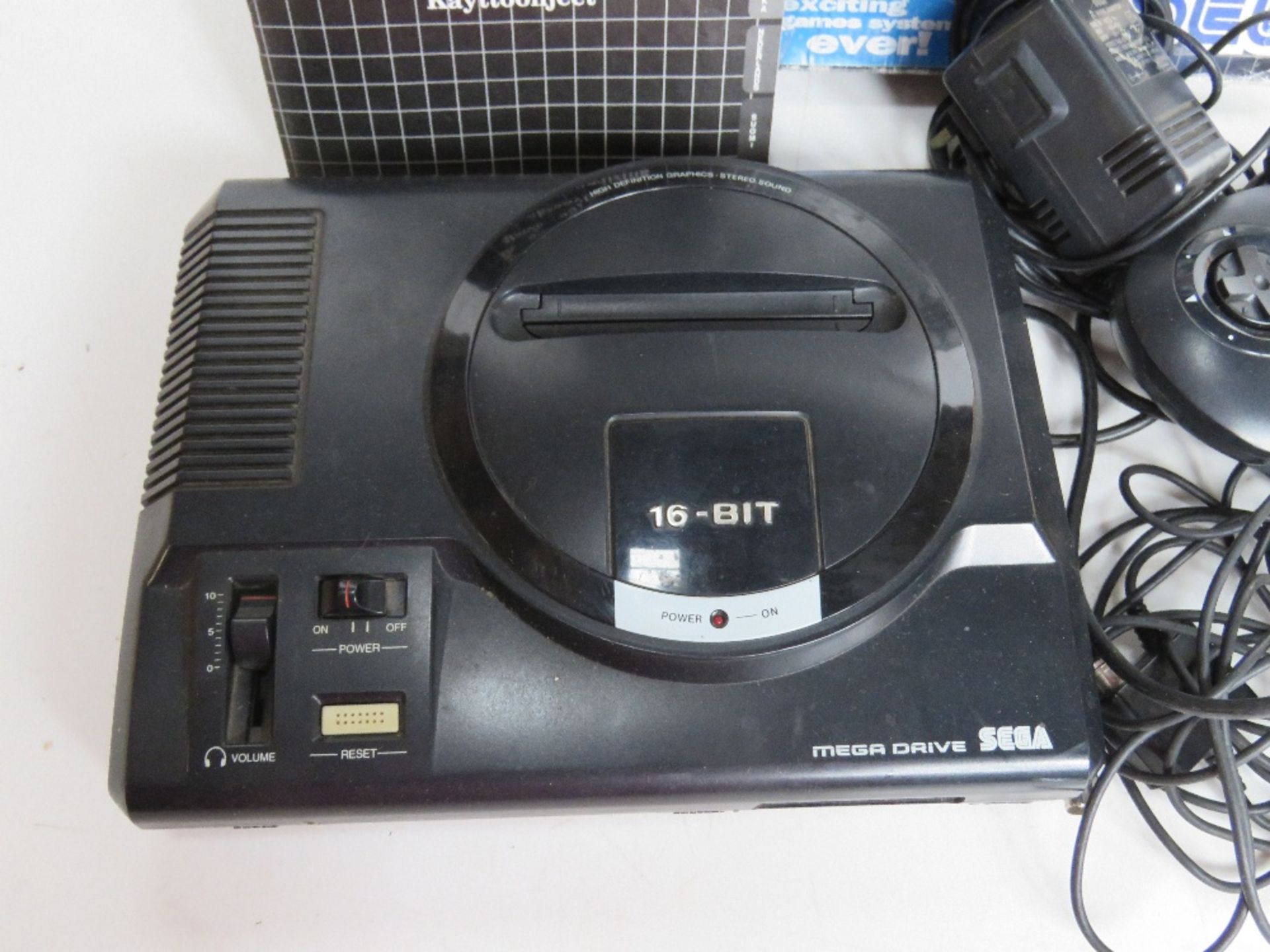 A Sega Mega Drive with instructions, cable and controllers in original box, box a/f. - Image 2 of 3