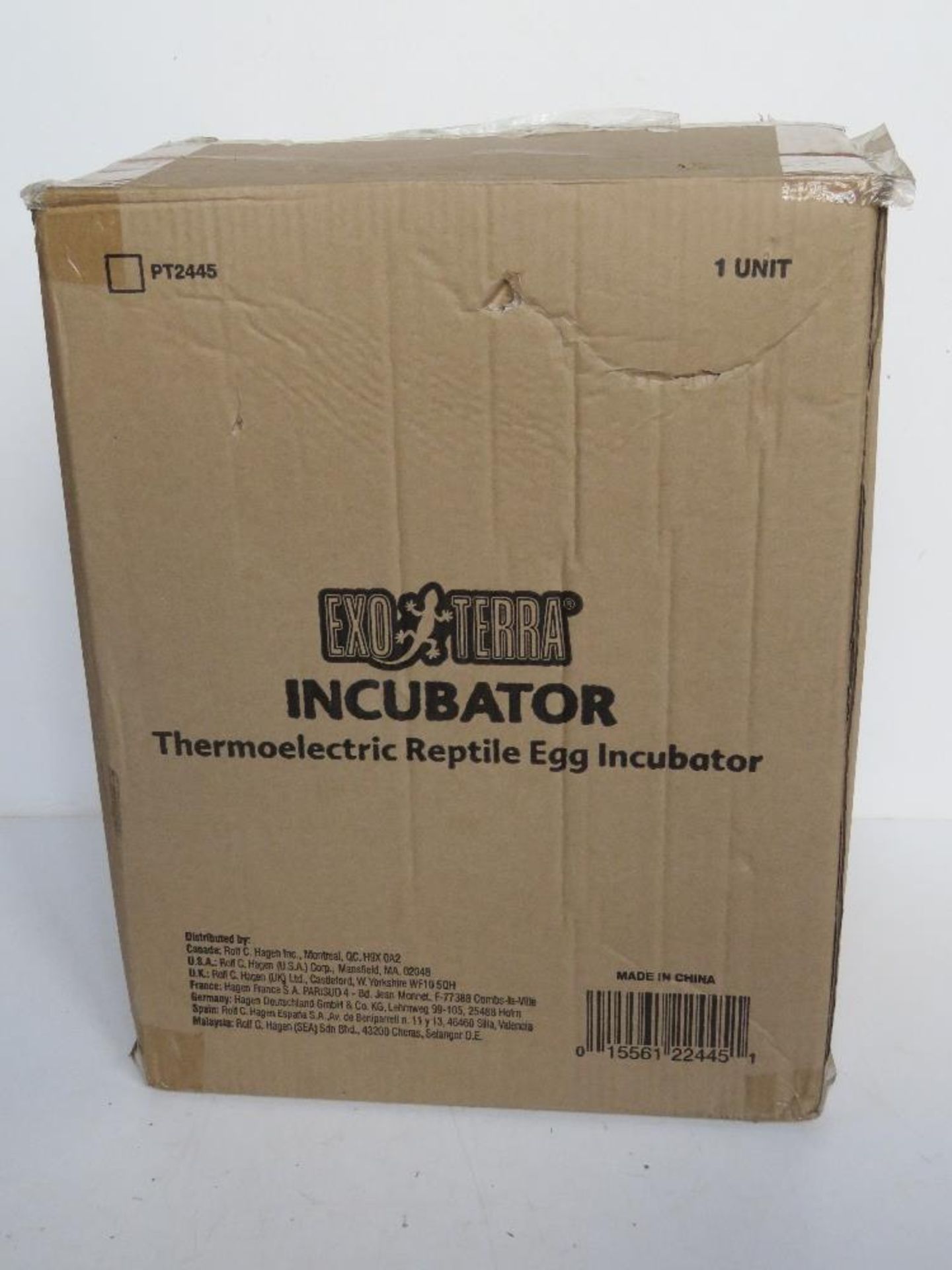 An Exoterra thermoelectric reptile egg incubation, as new in box.