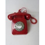 A contemporary vintage rotary style push button telephone.